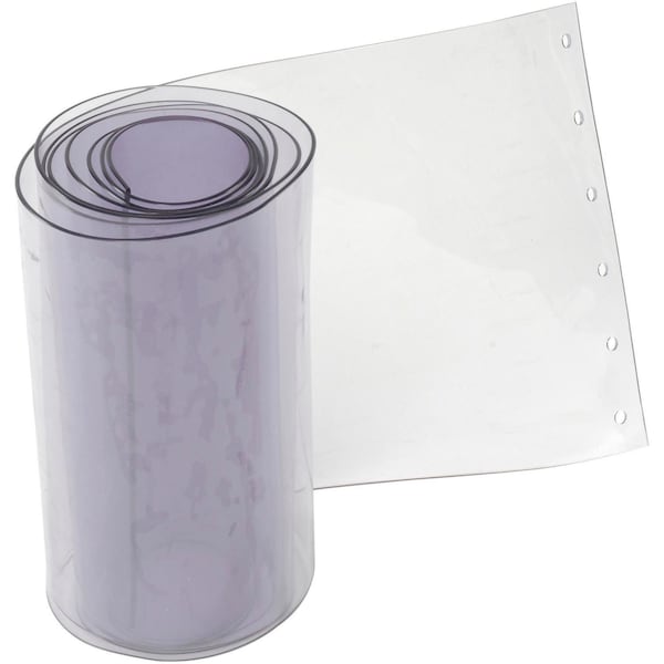 Global Industrial Replacement 12in x 10' Standard Clear Strip for Strip Curtain Doors 786CP5 - main